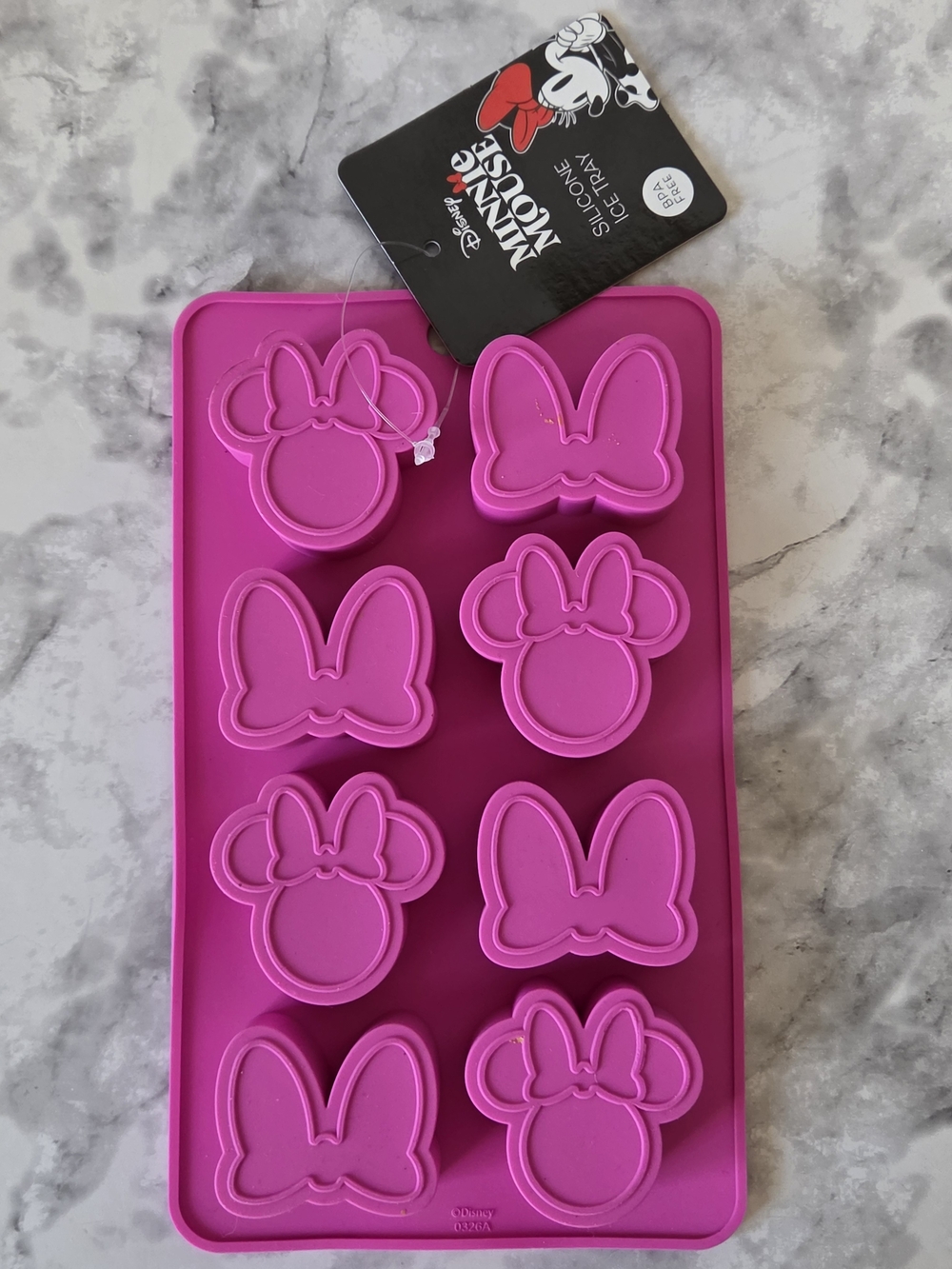 Disney Minnie Mouse Pink Silicone Mold Tray